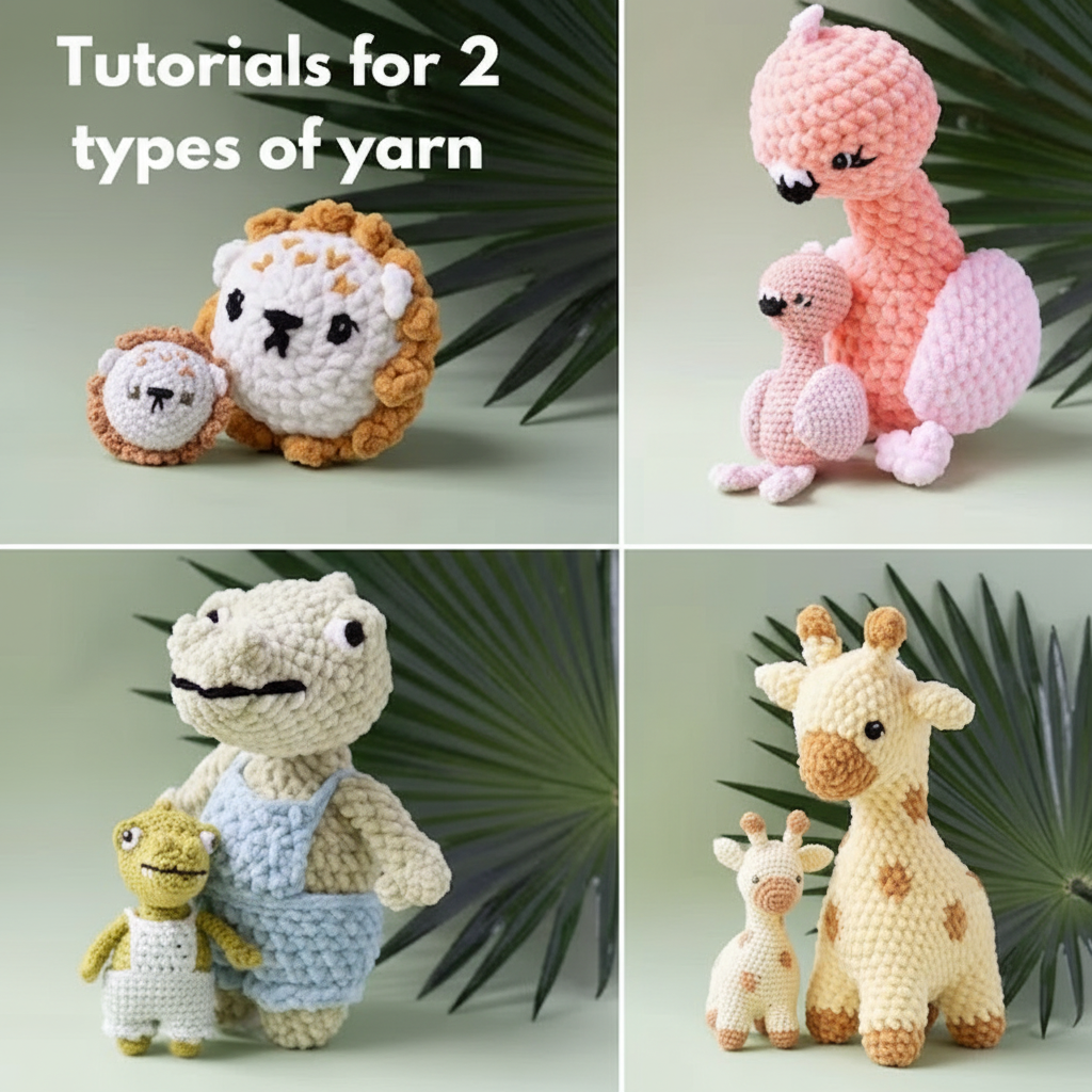 Finally make the cutest crochet animals, even if you've never held a hook before.