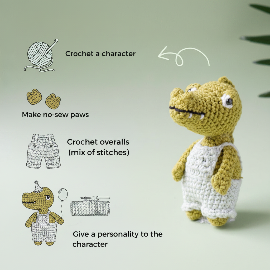 Finally make the cutest crochet animals, even if you've never held a hook before.